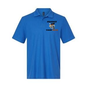 Funny Squirrel Catcher Protect Your Nuts Baseball Gift Softstyle Adult Sport Polo