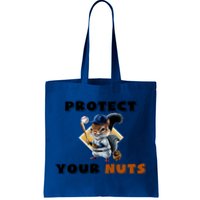 Funny Squirrel Catcher Protect Your Nuts Baseball Gift Tote Bag