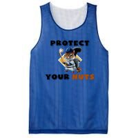 Funny Squirrel Catcher Protect Your Nuts Baseball Gift Mesh Reversible Basketball Jersey Tank