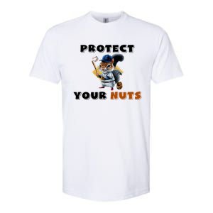 Funny Squirrel Catcher Protect Your Nuts Baseball Gift Softstyle CVC T-Shirt