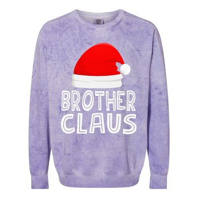 Festive Santa Claus Christmas Pajamas for Siblings Colorblast Crewneck Sweatshirt