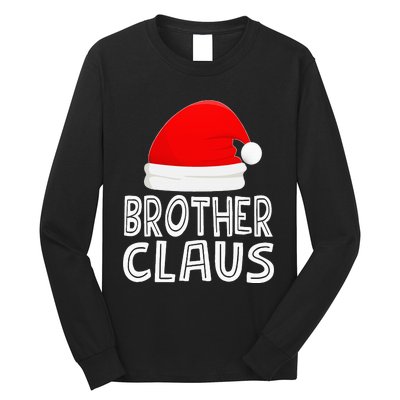 Festive Santa Claus Christmas Pajamas for Siblings Long Sleeve Shirt