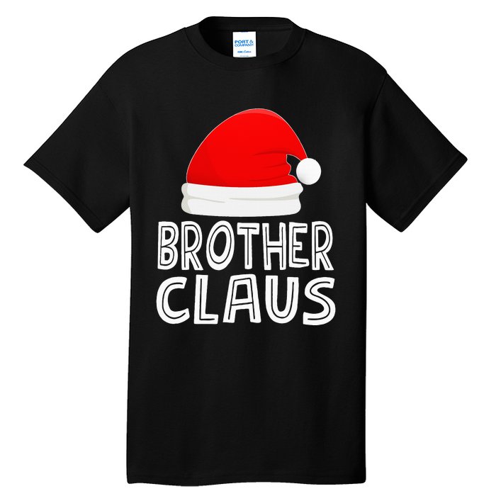 Festive Santa Claus Christmas Pajamas for Siblings Tall T-Shirt