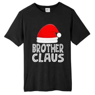 Festive Santa Claus Christmas Pajamas for Siblings Tall Fusion ChromaSoft Performance T-Shirt