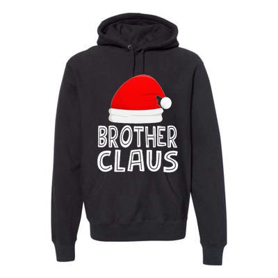 Festive Santa Claus Christmas Pajamas for Siblings Premium Hoodie