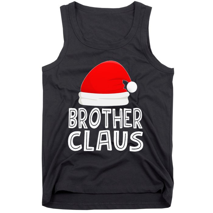 Festive Santa Claus Christmas Pajamas for Siblings Tank Top