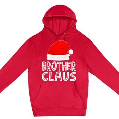 Festive Santa Claus Christmas Pajamas for Siblings Premium Pullover Hoodie