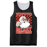 Funny Santa Christmas Holiday Spirit Yo Yo Yo Design Mesh Reversible Basketball Jersey Tank