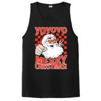 Funny Santa Christmas Holiday Spirit Yo Yo Yo Design PosiCharge Competitor Tank