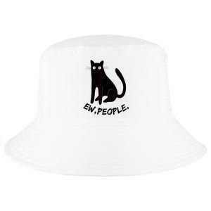 Funny Spooky Cat Ew People Meowy Cat Lover Pumpkin Halloween Cool Comfort Performance Bucket Hat