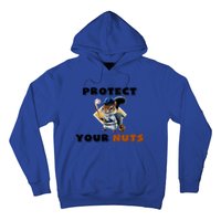 Funny Squirrel Catcher Protect Your Nuts Baseball Gift Hoodie