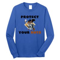 Funny Squirrel Catcher Protect Your Nuts Baseball Gift Long Sleeve Shirt