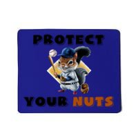 Funny Squirrel Catcher Protect Your Nuts Baseball Gift Mousepad