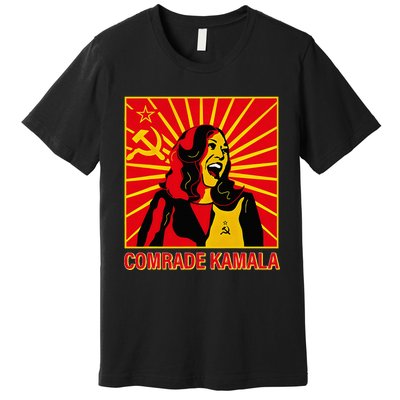 Fun Socialist Comrade Kamala Commie La Harris 2024 Kammunism Premium T-Shirt