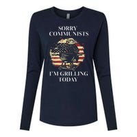 Funny Sorry Communists IM Grilling Today Womens Cotton Relaxed Long Sleeve T-Shirt