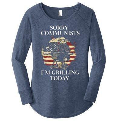 Funny Sorry Communists IM Grilling Today Women's Perfect Tri Tunic Long Sleeve Shirt