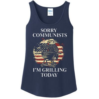 Funny Sorry Communists IM Grilling Today Ladies Essential Tank