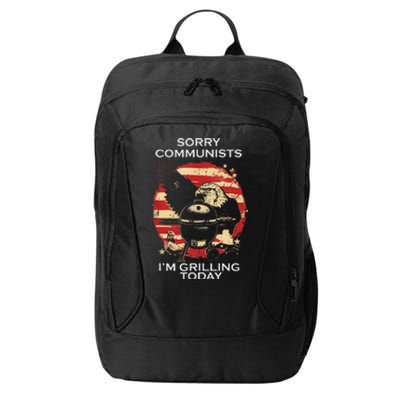 Funny Sorry Communists IM Grilling Today City Backpack