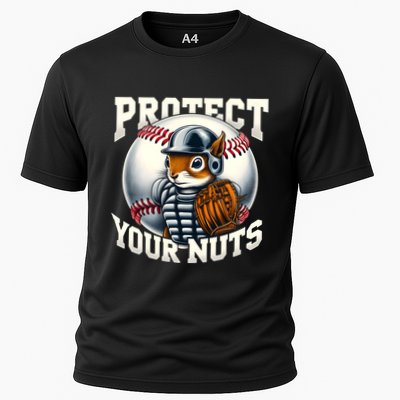 Funny Squirrel Catcher Protect Your Nuts Baseball Lover Gift Performance Shirt