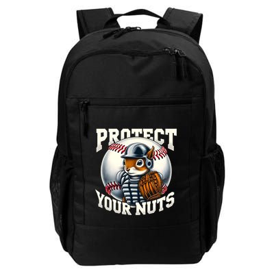 Funny Squirrel Catcher Protect Your Nuts Baseball Lover Gift Backpack
