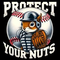 Funny Squirrel Catcher Protect Your Nuts Baseball Lover Gift Backpack