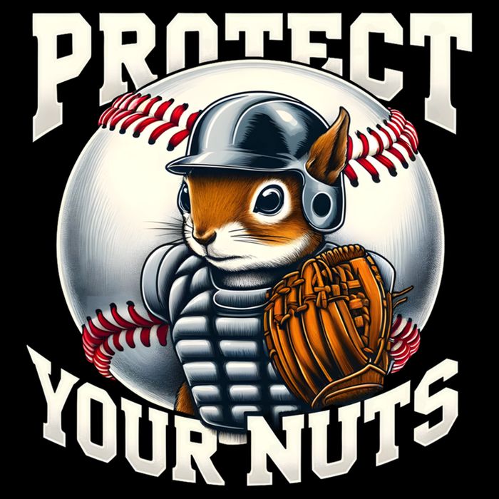 Funny Squirrel Catcher Protect Your Nuts Baseball Lover Gift Backpack