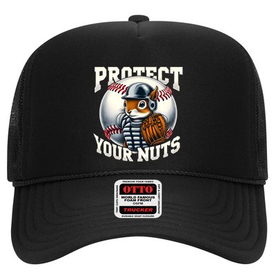 Funny Squirrel Catcher Protect Your Nuts Baseball Lover Gift Trucker Hat