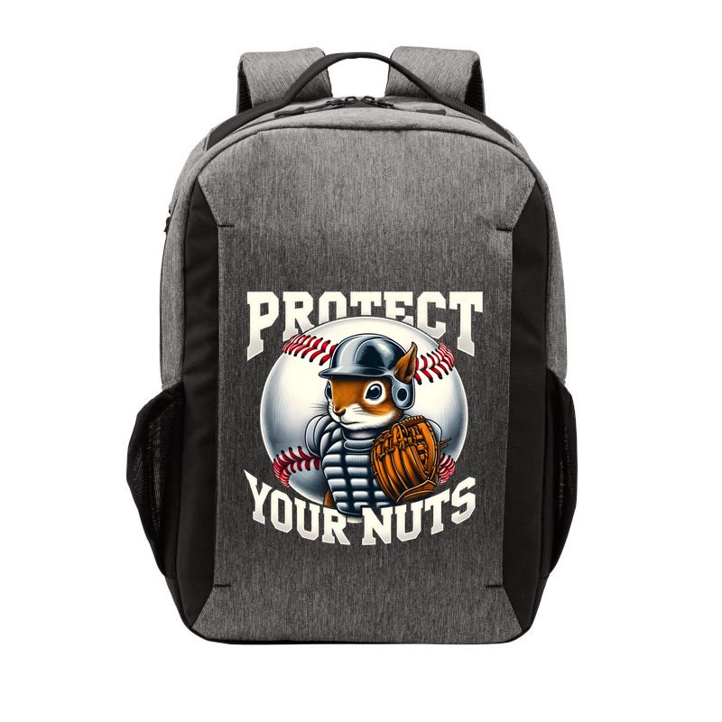 Funny Squirrel Catcher Protect Your Nuts Baseball Lover Gift Vector Backpack