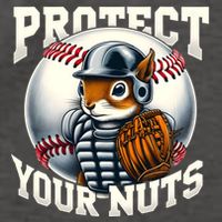 Funny Squirrel Catcher Protect Your Nuts Baseball Lover Gift Vector Backpack