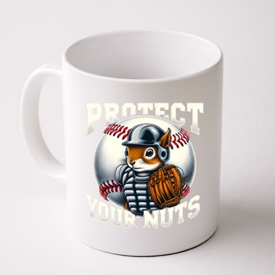 Funny Squirrel Catcher Protect Your Nuts Baseball Lover Gift Coffee Mug