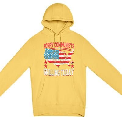 Funny Sorry Communists IM Grilling Today Premium Pullover Hoodie