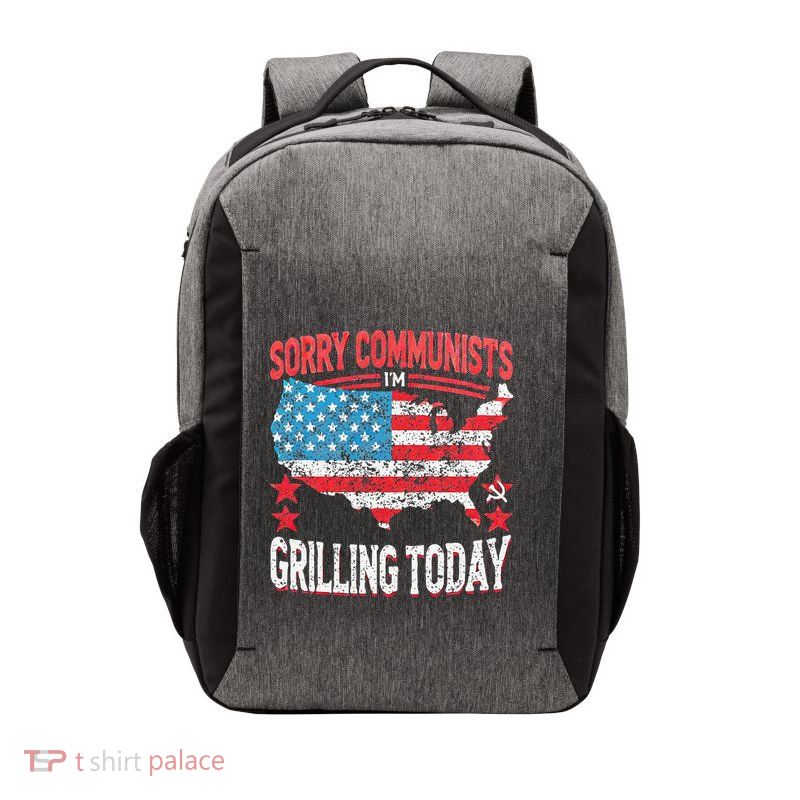 Funny Sorry Communists IM Grilling Today Vector Backpack