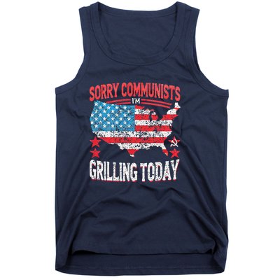 Funny Sorry Communists IM Grilling Today Tank Top