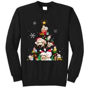 Funny Sloth Christmas Tree Merry Slothmas Sweatshirt