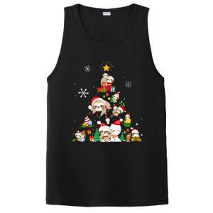 Funny Sloth Christmas Tree Merry Slothmas PosiCharge Competitor Tank