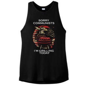 Funny Sorry Communists IM Grilling Today Ladies PosiCharge Tri-Blend Wicking Tank