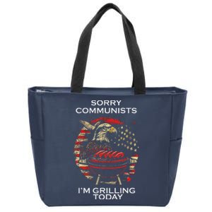 Funny Sorry Communists IM Grilling Today Zip Tote Bag