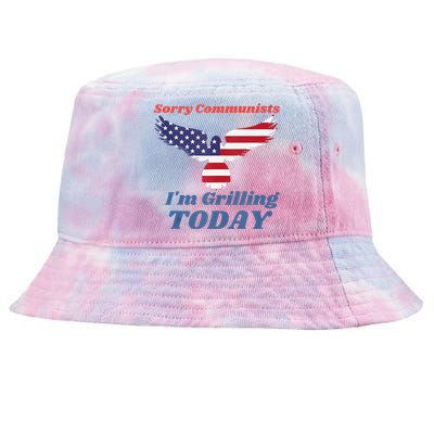 Funny Sorry Communists IM Grilling Today Tie-Dyed Bucket Hat