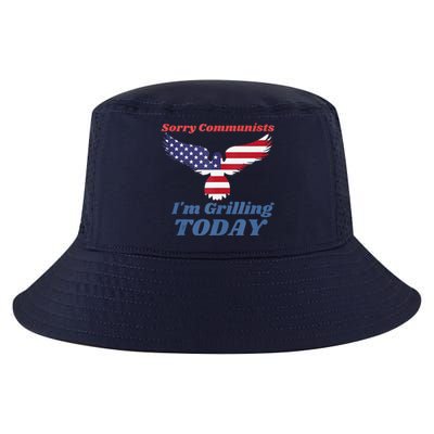 Funny Sorry Communists IM Grilling Today Cool Comfort Performance Bucket Hat