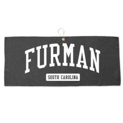 Furman South Carolina Sc Vintage Athletic Sports Design Large Microfiber Waffle Golf Towel