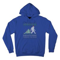 Funny Sasquatch Christmas Squatching Bigfoot Xmas Funny Hoodie