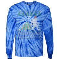 Funny Sasquatch Christmas Squatching Bigfoot Xmas Funny Tie-Dye Long Sleeve Shirt