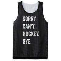 Funny Sorry Can't Hockey Bye Hockey Player Coach Team Mesh Reversible Basketball Jersey Tank