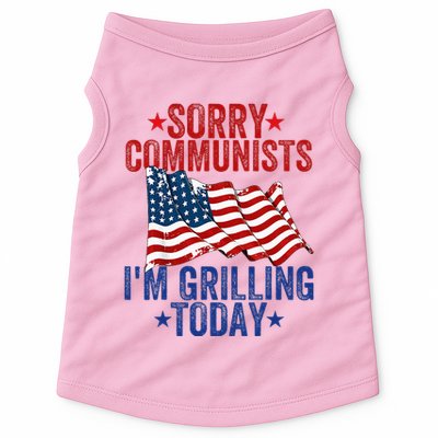 Funny Sorry Communists IM Grilling Today Doggie Tank