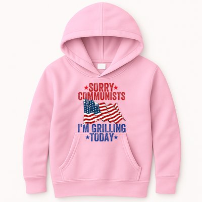 Funny Sorry Communists IM Grilling Today Kids Hoodie