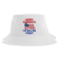 Funny Sorry Communists IM Grilling Today Sustainable Bucket Hat