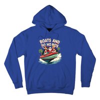 Funny Santa Christmas Boats And Ho Ho Hos Gift Hoodie