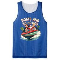 Funny Santa Christmas Boats And Ho Ho Hos Gift Mesh Reversible Basketball Jersey Tank