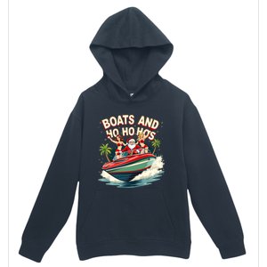 Funny Santa Christmas Boats And Ho Ho Hos Gift Urban Pullover Hoodie