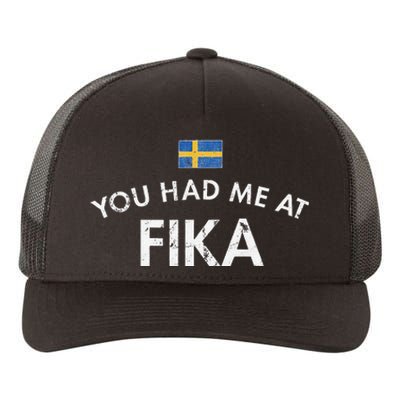 Fika Swedish Culture Social Institution Coffee Cake Yupoong Adult 5-Panel Trucker Hat